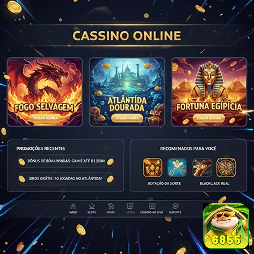 Ilustração de Acesse rapidamente o cassino online 6855 com segurança
